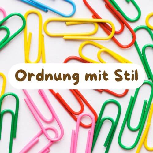 Ordnung mit Stil - Basteln mit Büroklammern
