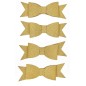 Preview: 3D Sticker Schleifen Gold 4 Stück