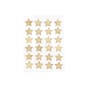 Preview: Ohhh! Lovely! Adventskalenderzahlen Sticker Holzsterne goldfarben
