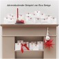 Preview: Sternen-Sticker rot von Rico Design