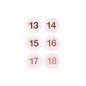 Preview: Runde Zahlensticker Weihnachtskalender