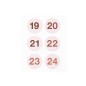 Preview: Zahlen Sticker 19-24 Adventskalender