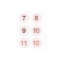 Preview: Sticker Zahlen Adventskalender