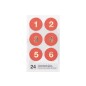 Preview: Adventskalender Zahlen Sticker rot