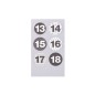 Preview: runde Sticker Adventskalenderzahl Rico Design