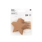 Preview: Papieranhänger Stern Kraftpapier braun