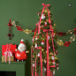 Preview: Aufhänger Filz Weihnachtsmann flach rot Anwendungsbeispiel