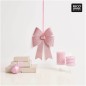Preview: Dekorationsbeispiel Bastelset XL-Schleife glitter pink