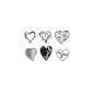Preview: Clearstamps Herzen 6teilig von efco