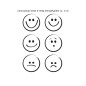 Preview: Clearstamps Smile 6-teilig je ca. 3 cm