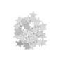 Preview: Streudeko Sterne Holz silber