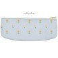 Preview: Etui Blumen hellblau 20 x 6,5 cm