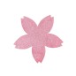 Preview: Ohhh! Lovely! Filzuntersetzer Kirschblüte pink Glitzer