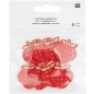 Preview: Filzstreu Erdbeere bestickt rot/gold von Rico Design