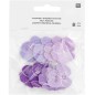 Preview: Rico Design Filzstreu Stiefmütterchen bestickt violett