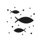 Preview: Motiv Überall-Stanze Fische