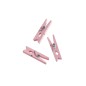 Preview: Detailansicht Klammern Holz mini rosa