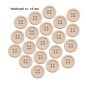 Preview: Holzknopf natur 18 mm