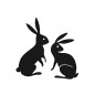 Preview: Rico Design Holzstempel Hasen