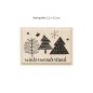 Preview: Holzstempel Winterwonderland Motiv 6,2 x 4,2 cm