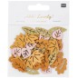 Preview: Ohhh! Lovely! Holzstreu Blätter Mix braun