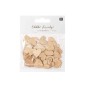 Preview: Ohhh! Lovely! Holzstreu Herzen goldfarben