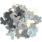 Preview: Holzstreu Schmetterling Grün Mix 48 Teile