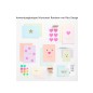 Preview: Anwendungsbeispiele Kartenset Rainbow pastel von Rico Design