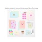 Preview: Gestaltungsbeispiele Kartenset Rainbow pastel von Rico Design