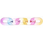 Preview: Kettenglieder glänzend blau–pink–orange 19 x 31 x 5 mm AmOlenDiek
