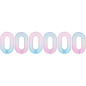 Preview: itoshii Kettenglieder matt pink-blau einzeln