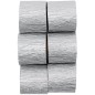Preview: Kreppbänder 6 Rollen silber von Rico Design
