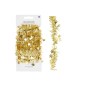 Preview: Lametta Girlande mit Sternen goldfarben