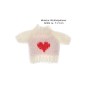 Preview: Miniatur Strickpullover mit Größe