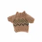 Preview: Miniatur-Strickpullover im Norweger-Stil für die Gestaltung von Wichtelwelten, ca. 7 x 5 cm