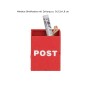 Preview: Miniatur Briefkasten mit Zeitung 5 x 3,5 x 1,8 cm