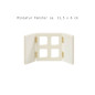 Preview: Miniatur Fenster Holz mit Fensterläden 11,5 x 6 cm
