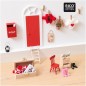 Preview: Gestaltung Wichteltür mit Miniatur Stiefel rosa