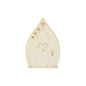 Preview: Miniatur Holztür spitz