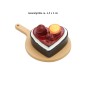 Preview: Miniatur-Kuchen Herz 4,5 x 3 cm