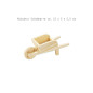 Preview: Miniatur Schubkarre Holz ca. 12 x 5 x 5,5 cm