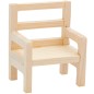 Preview: Miniatur Stuhl Holz roh