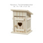 Preview: Miniatur-Toilettenhäuschen aus Holz 8 x 10 x 6,5 cm