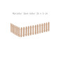 Preview: Miniatur Zaun natur 25x5 cm