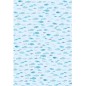 Preview: Motivkarton Fische hellblau A4