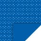 Preview: Detailansicht Motivkarton Punkte blau weiß
