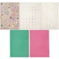 Preview: Designs Motivpapierblock A4 Flower Power