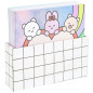 Preview: Notizzettel-Box Chingu 9x9 cm - 150 Blatt in 3 Designs mit stabiler Aufbewahrungsbox