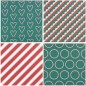 Preview: Motive Origami Papier Christmas Rocks