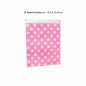 Preview: Pinke Papiertütchen mit weißen Punkten, Größe ca. 12,9 x 16,8 cm